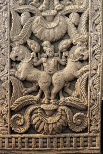 Relief on the Western Entrance, Great Stupa, Sanchi by Unbekannt Unbekannt