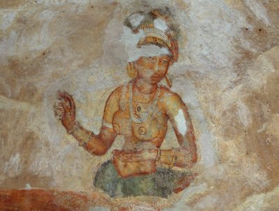 Fresco of Girls in Sigiriya Archaeological Complex, Sri Lanka by Unbekannt Unbekannt