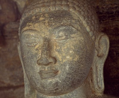 Detail of statue of Buddha of Gal Vihara, Polonnaruwa, Sri Lanka (UNESCO World Heritage List) by Unbekannt Unbekannt