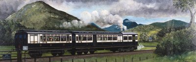 The Coniston Steam Motor Train on the Furness Railway, Cumbria by Unbekannt Unbekannt
