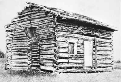 The Log Cabin in which Abraham Lincoln was born by Unbekannt Unbekannt