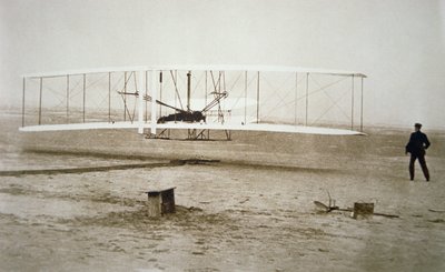 The Wright Brothers Making Their First Powered Flight by Unbekannt Unbekannt