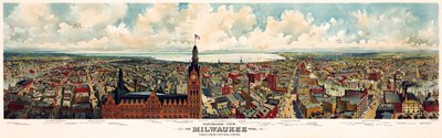 Panoramic View of Milwaukee, Wis. Taken from City Hall Tower by Library of Congress