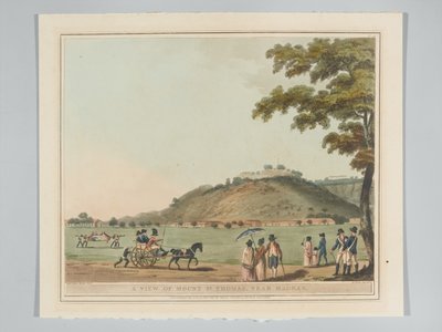 A View of Mount Thomas near Madras, engraved by H. Merke by Lieutenant James (after) Hunter