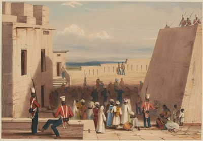 Ghuznee. Prisoners under Escort of the 19th Bombay Native Infantry by Lieutenant Thomas (after) Wingate