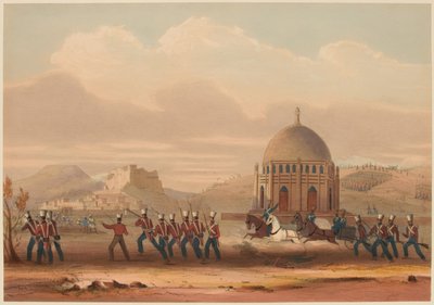 Storming of Khelat. Taking the Heights. 13th Nov. 1839 by Lieutenant Thomas (after) Wingate