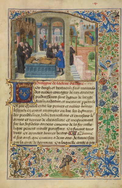 The Author Hearing the Story of Gillion de Trazegnies by Lieven van Lathem