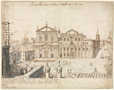 Eighteen Views of Rome: The Church of Santa Maria in Vallicella by Lievin Cruyl