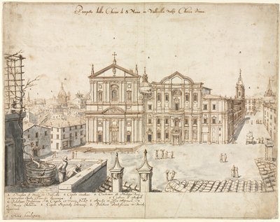 Eighteen Views of Rome: The Church of Santa Maria in Vallicella, 1665 by Lievin Cruyl