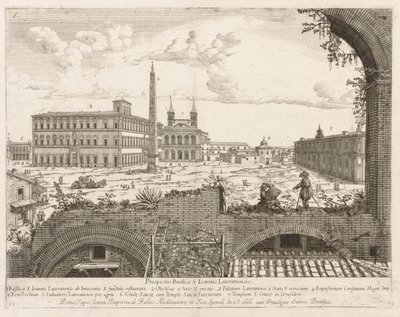S. Giovanni in Laterano from Prospectus Locurum Urbis Romae Insignium by Lievin Cruyl