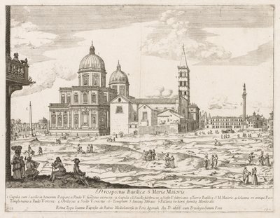 Santa Maria Maggiore from Prospectus Locurum Urbis Romae Insignium by Lievin Cruyl