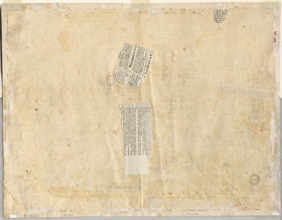 Tracing of a Fountain from Recto and Sketches of Two Faces (verso) by Lievin Cruyl