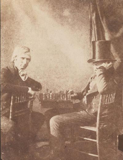 The Chess Players, ca. 1845 by Likely by Antoine François Jean Claudet.