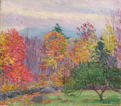 Landscape at Hancock, New Hampshire, October 1923 by Lilla Cabot Perry
