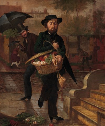 Young Husband: First Marketing, 1854 by Lilly Martin Spencer