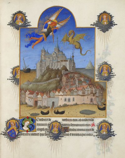 Très Riches Heures du Duc de Berry - The Mass of Saint Michael by Limbourg Brothers