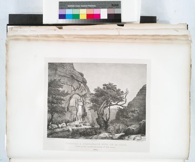Tomb Located Near the Northern Edge of the Town, Petra by Linant (Linant Pasha) Bellefonds