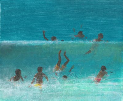 Children in the Surf, 2015 by Lincoln Seligman