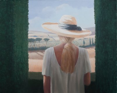 Girl, Back View, Tuscany by Lincoln Seligman