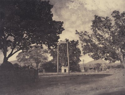 Beekinpully: Permaul’s Swing at Mariammah Covil, December 1857-January 1858 by Linnaeus Tripe
