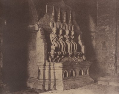 No. 23. Pagan. Figures in Dhamma-yan-gyi Pagoda by Linnaeus Tripe