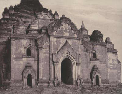 Pugahm Myo: East Facade of Damayangyee Pagoda by Linnaeus Tripe