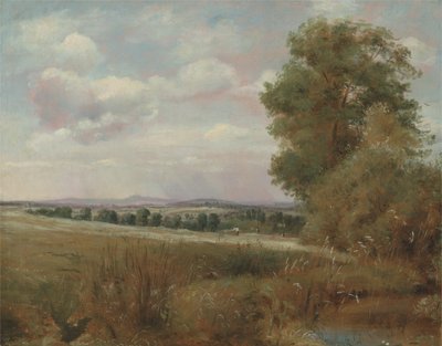 Landscape at Hampstead with Harrow in the Distance by Lionel Constable