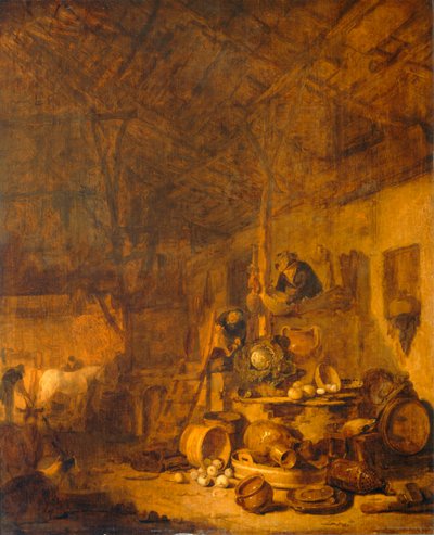 Barn Interior by Lionel Hamilton-Renwick