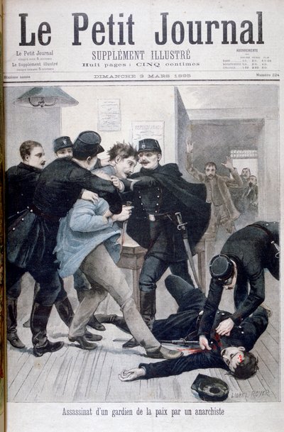 Assassination of a Policeman by an Anarchist, 1895 by Lionel Noel Royer