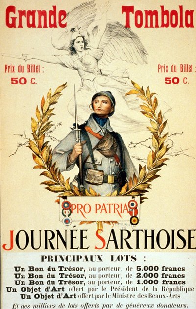 Grande raffle: Sarthoise day - poster, illustrated by Lionel Royer (1852 -1926) by Lionel Noel Royer