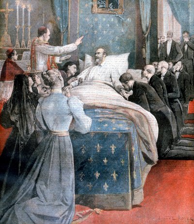 The death of the Comte de Paris, England, 1894 by Lionel Noel Royer