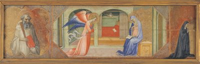 St. Benedict - The Annunciation - A Kneeling Nun by Lippo di Andrea