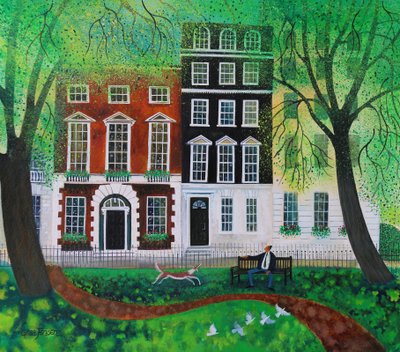 Relaxing in Berkley Square 2016 by Lisa Graa Jensen