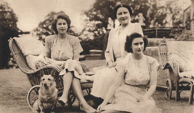 Her Majesty the Queen with the Royal Princesses by Lisa Sheridan