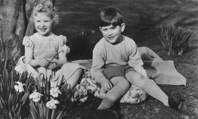 Prince Charles and Princess Anne as children at Balmoral, 28th September 1952 by Lisa Sheridan