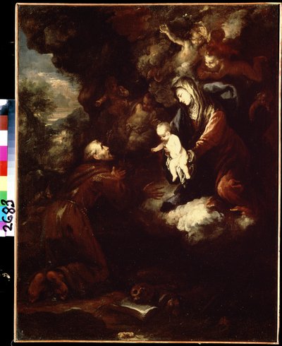 The vision of Saint Francis. Painting by Lieven Mehus, 17th century. Pushkin Museum, Moscow by Livio Mehus