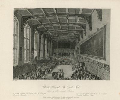 Delivery of the Annual Orations in the Great Hall by Llewellyn Jewitt
