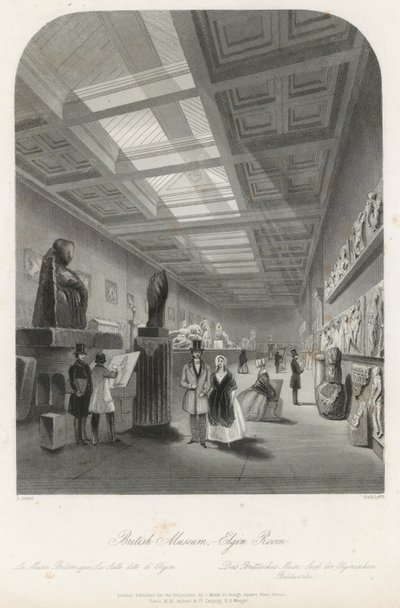 Elgin Room at the British Museum by Llewellyn Jewitt