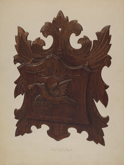 Wall Rack for Newspapers by Lloyd Charles Lemcke