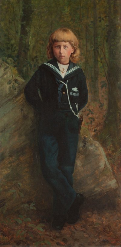Portrait of Albert I at the Age of Seven by Leo Malempre