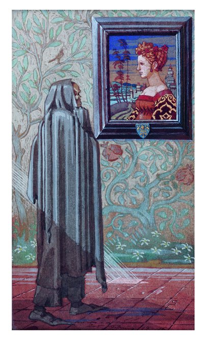The Girl and the Death, 1916 by Léo Schnug