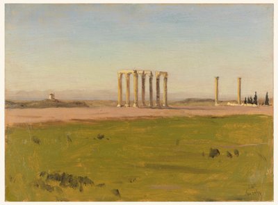 Study of the Ruins of the Temple of Olympian Zeus by Lockwood de Forest