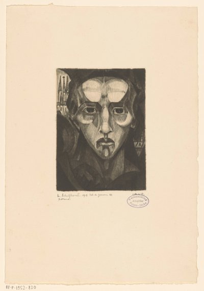 Head of a Woman (Tête de Femme III) by Lodewijk Schelfhout (signed by artist)