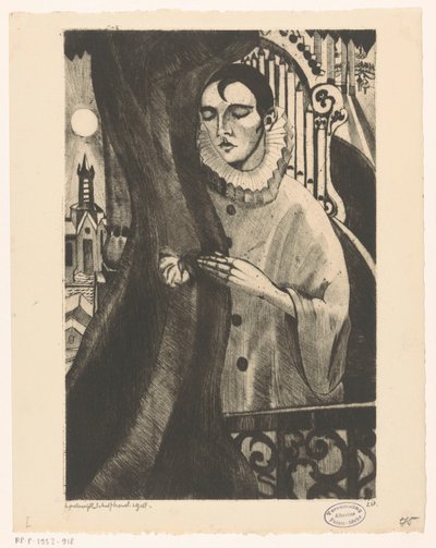 Pierrot II by Lodewijk Schelfhout (signed by artist)