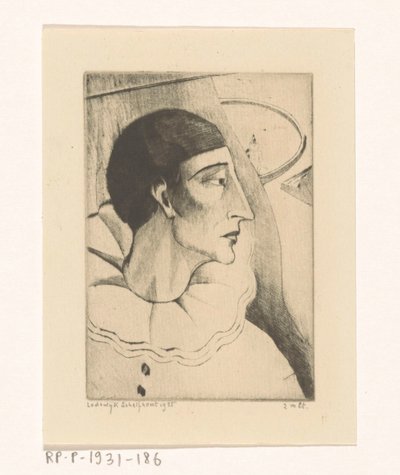 Pierrot IV by Lodewijk Schelfhout (signed by artist)