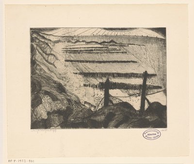 Beach of Domburg by Lodewijk Schelfhout (signed by artist)