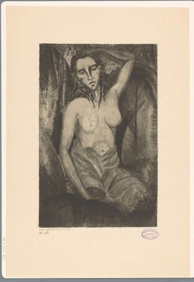 Seated Woman by Lodewijk Schelfhout (signed by artist)