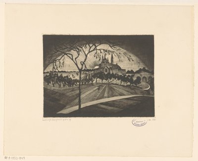 Sunset by Lodewijk Schelfhout (signed by artist)