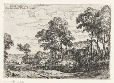 House with a Thatched Roof by Lodewijk de Vadder