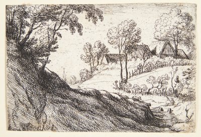 Village on Top of a Hill by Lodewijk de Vadder